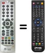 Télécommande équivalente Metronic 441535