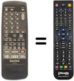 Télécommande équivalente Sinudyne SV 9089