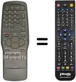Mando a distancia equivalente United TVC 4148 SI