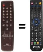 Télécommande équivalente 1000 IR