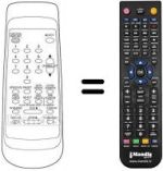 Télécommande équivalente Funai 13A-129 VPS