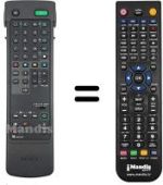 Replacement remote control Sony KV-X 2981 D