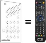 Télécommande équivalente 16 CHANNELS US
