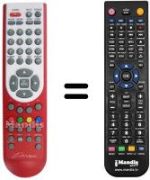 Télécommande équivalente DIUNAMAI 19 WD-TV 6550