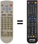 Télécommande équivalente 3139 228 82572