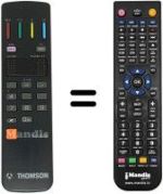 Télécommande équivalente Thomson 55 MV 16 TX