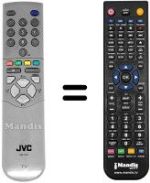 Télécommande équivalente JVC AV 28CT1 EP