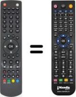 Télécommande équivalente Saba KL 32 B 100