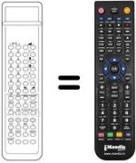 Télécommande équivalente Audiosonic KT 8875