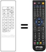Télécommande équivalente 16 PR. AUTO S
