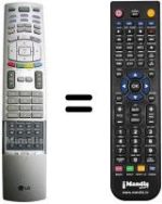 Mando a distancia equivalente LG 42 PX 4RV