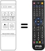 Mando a distancia equivalente LG VCR-32