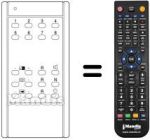 Télécommande équivalente 6110