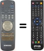 Mando a distancia equivalente Samsung SV-35 XK