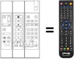 Replacement remote control UNIVERSUM 7254204