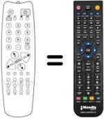 Mando a distancia equivalente SCHNEIDER STV 3766 HYPER BAND OSD