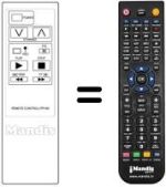 Télécommande équivalente PR 109