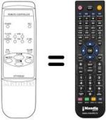 Télécommande équivalente 97P1R2BU02