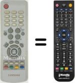 Mando a distancia equivalente Samsung CW 21K9