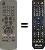 Télécommande équivalente Samsung CB 15N112 T