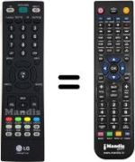 Mando a distancia equivalente LG M 228 WDP
