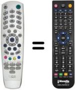 Télécommande équivalente United DVBT 8092
