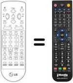 Mando a distancia equivalente LG CB 21T43 TG