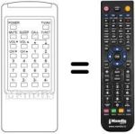 Mando a distancia equivalente Supertech M 3732