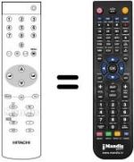 Mando a distancia equivalente Hitachi C 28 W 440 N