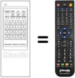 Télécommande équivalente 92022296802