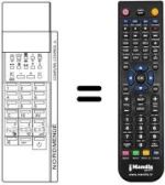 Mando a distancia equivalente NordMende SPECTRA STEREO 5500