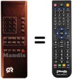Replacement remote control TBK CRYPTOVISION CABLE TV