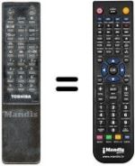 Replacement remote control Toshiba 2503 SF
