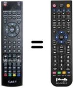 Replacement remote control Akai AK TV 2602