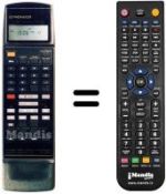 Mando a distancia equivalente CU-VR 014