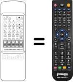 Mando a distancia equivalente DIGICOMPUTER 44 KEY