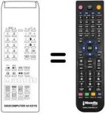 Télécommande équivalente Atlantic DIGICOMPUTER 44 KEYS