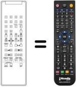 Mando a distancia equivalente DTV1 DIGITAL