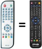 Télécommande équivalente Akai AK DVB 20