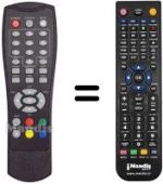 Télécommande équivalente Sunstech DTB-P200
