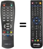Télécommande équivalente Ctc DVB-T 818