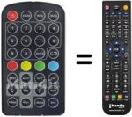 Télécommande équivalente Ctc DVB-T 769