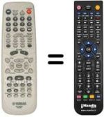 Mando a distancia equivalente DVR-S60 RDS