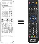Télécommande équivalente Crown DVR 7375 D