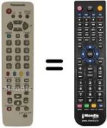 Mando a distancia equivalente Panasonic TX-32PS1 D
