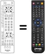 Mando a distancia equivalente Panasonic TX-15LV1 F
