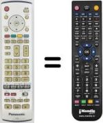 Mando a distancia equivalente Panasonic TX-20LB5