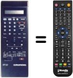 Télécommande équivalente Grundig GV-211