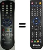 Replacement remote control Hitachi 15 LD 2250 B