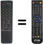 Télécommande équivalente 2572281